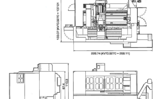 Kent CNC Traveling-Column-Machining-Center-Floor-Dimensions
